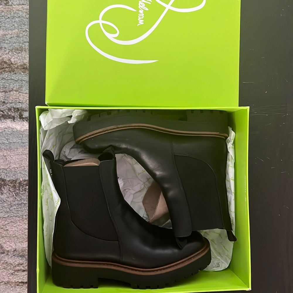 Sam Edelman laguna black leather boots